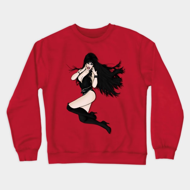 Vintage Dark Mistress Crewneck Sweatshirt by fantasmicthreads